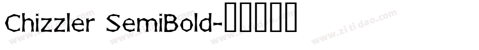 Chizzler SemiBold字体转换